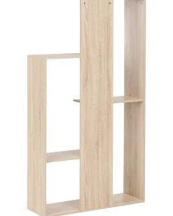 Bogreol med 3 hylder KAHNTAH 163 cm Lysebrun