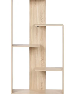 Bogreol med 3 hylder KAHNTAH 163 cm Lysebrun