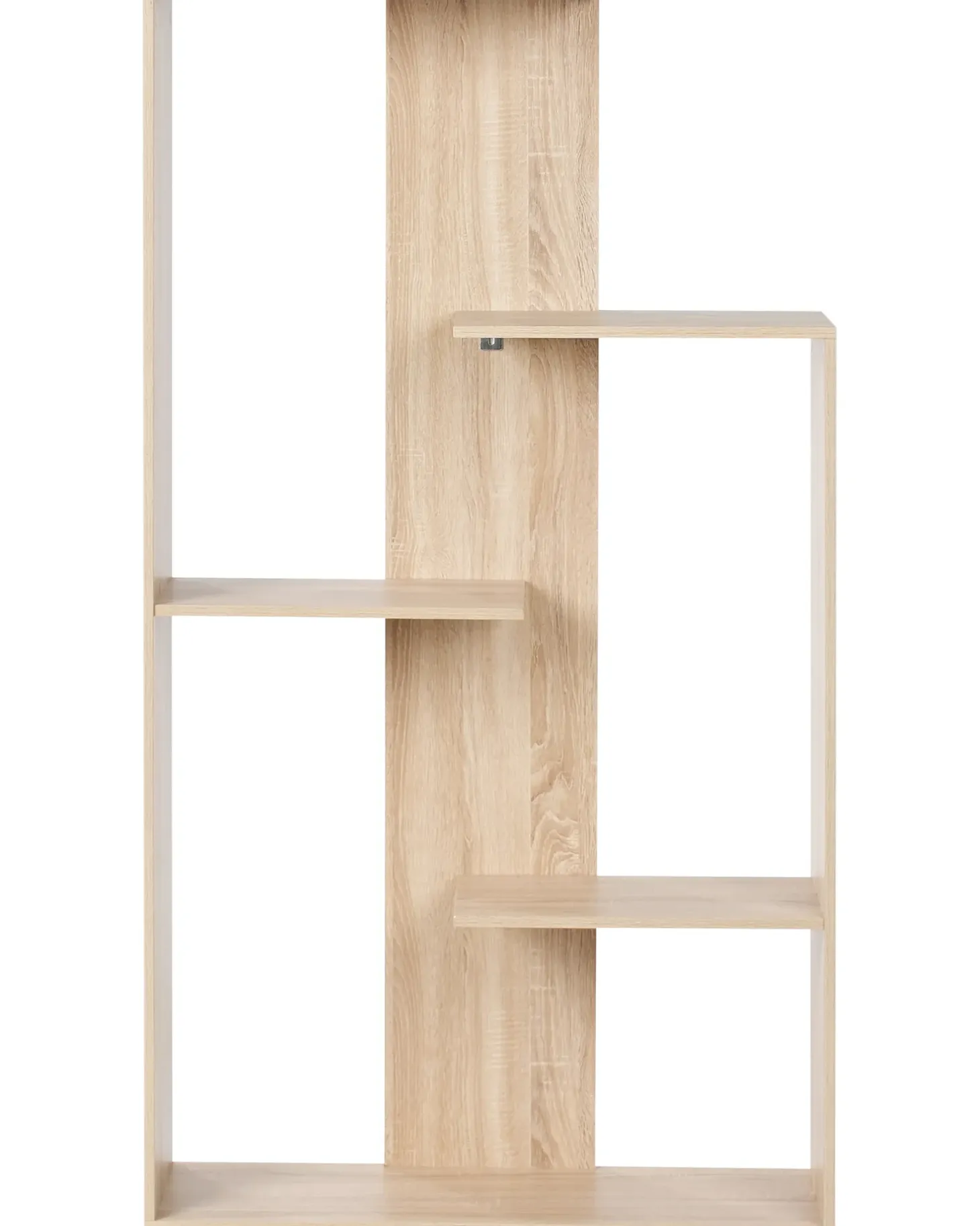 Bogreol med 3 hylder KAHNTAH 163 cm Lysebrun