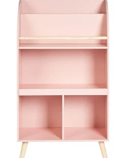 Bogreol med 3 hylder LILOET 102 cm Pastellrosa