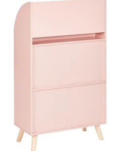 Bogreol med 3 hylder LILOET 102 cm Pastellrosa