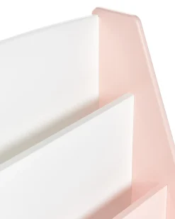 Bogreol med 4 hylder LILOET 70 cm Pastellrosa