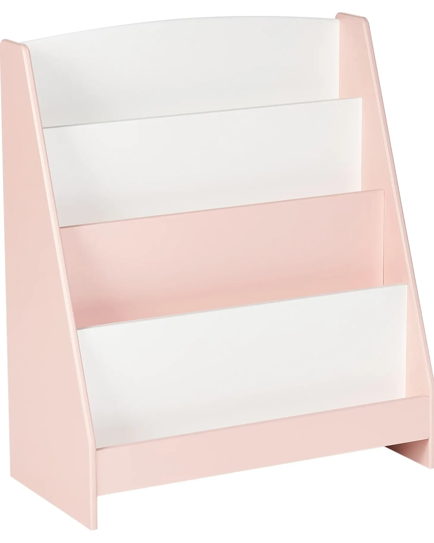 Bogreol med 4 hylder LILOET 70 cm Pastellrosa