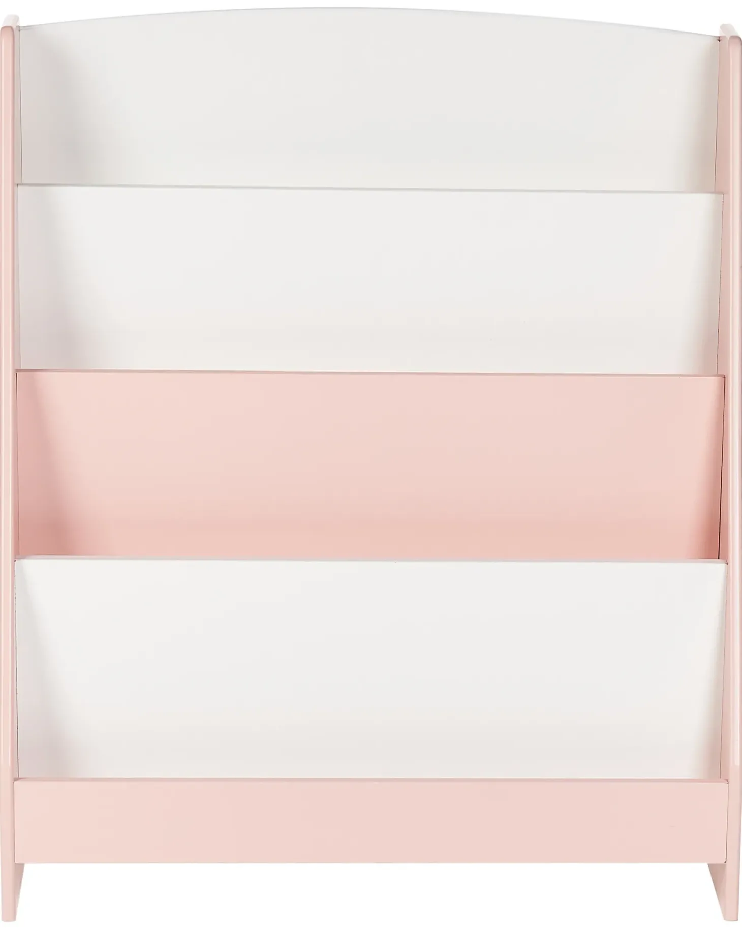 Bogreol med 4 hylder LILOET 70 cm Pastellrosa