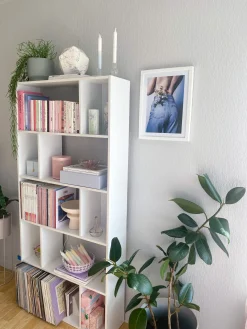 Bogreol med 5 hylder ORILLA 174 cm Hvid