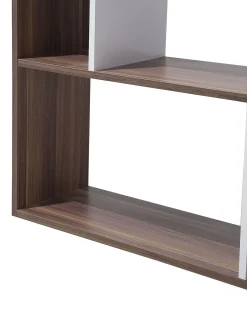 Bogreol med 5 hylder ORILLA 174 cm Mørkebrun