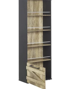 Bogreol med 4 hylder SALTER 163 cm Brun/sort