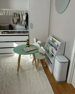 Bogreol med 3 hylder TUMBY 74 cm Hvid