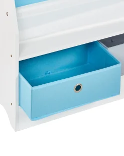 Bogreol med 3 hylder TUMBY 74 cm Hvid
