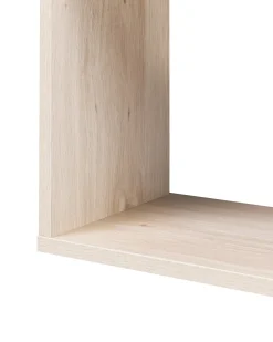 Bogreol med 6 hylder VALDOSA 190 cm Lysebrun