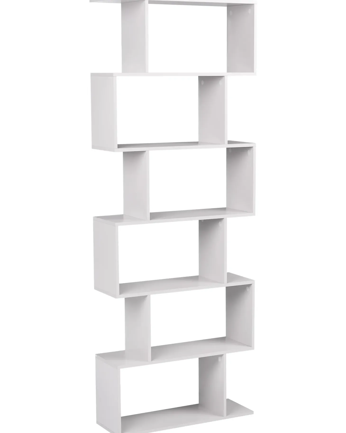 Bogreol med 6 hylder VALDOSA 190 cm Cremehvid
