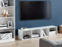 Bogreol med 4 hylder WINNIPEG 143 cm Hvid