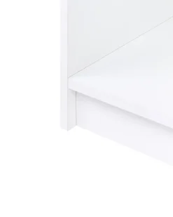 Bogreol med 5 hylder ZEHNA 197 cm Hvid