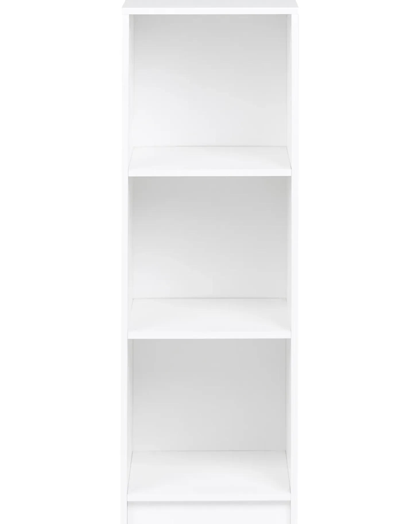 Bogreol med 3 hylder ZEHNA 117 cm Hvid