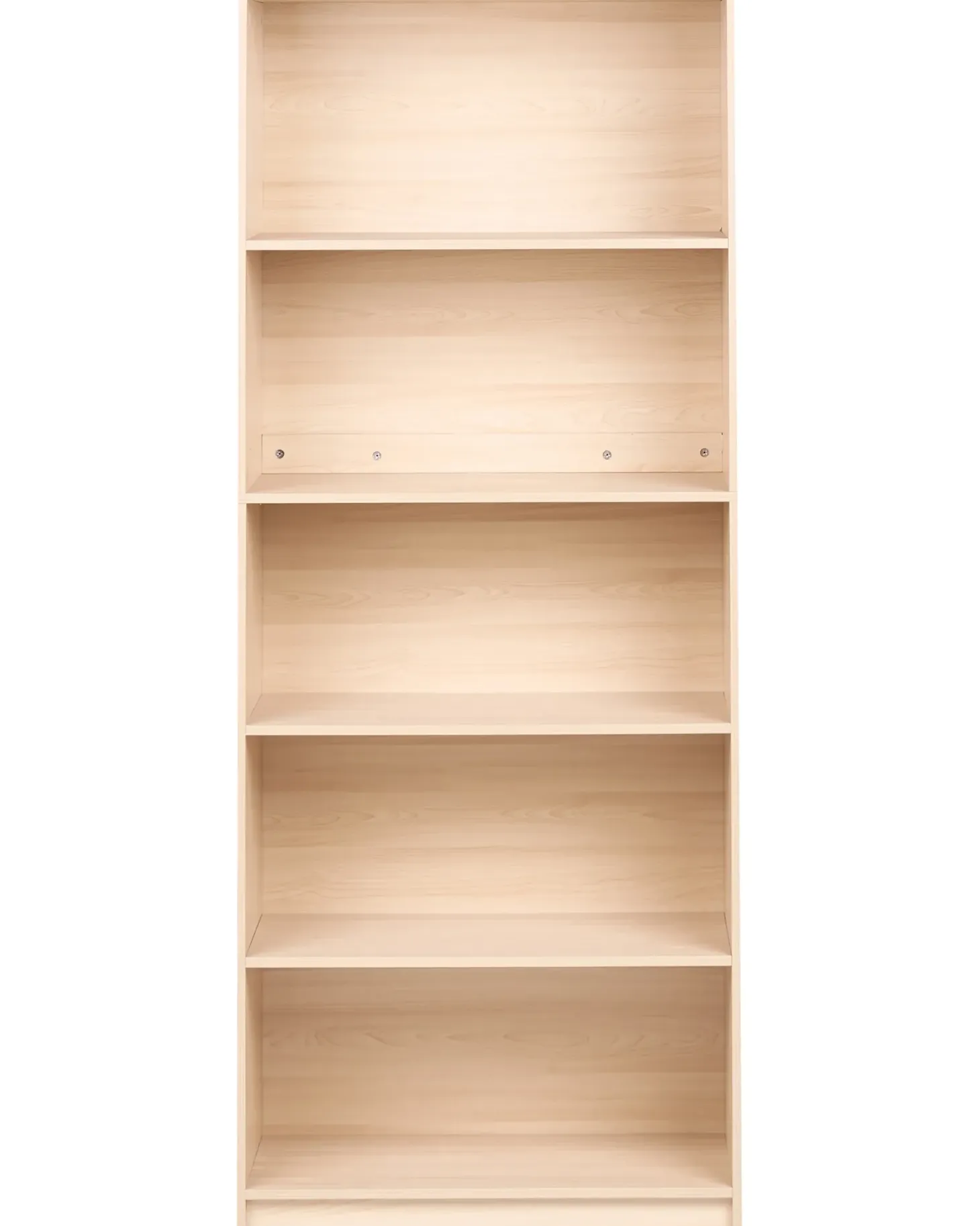 Bogreol med 5 hylder ZEHNA 197 cm Lysebrun