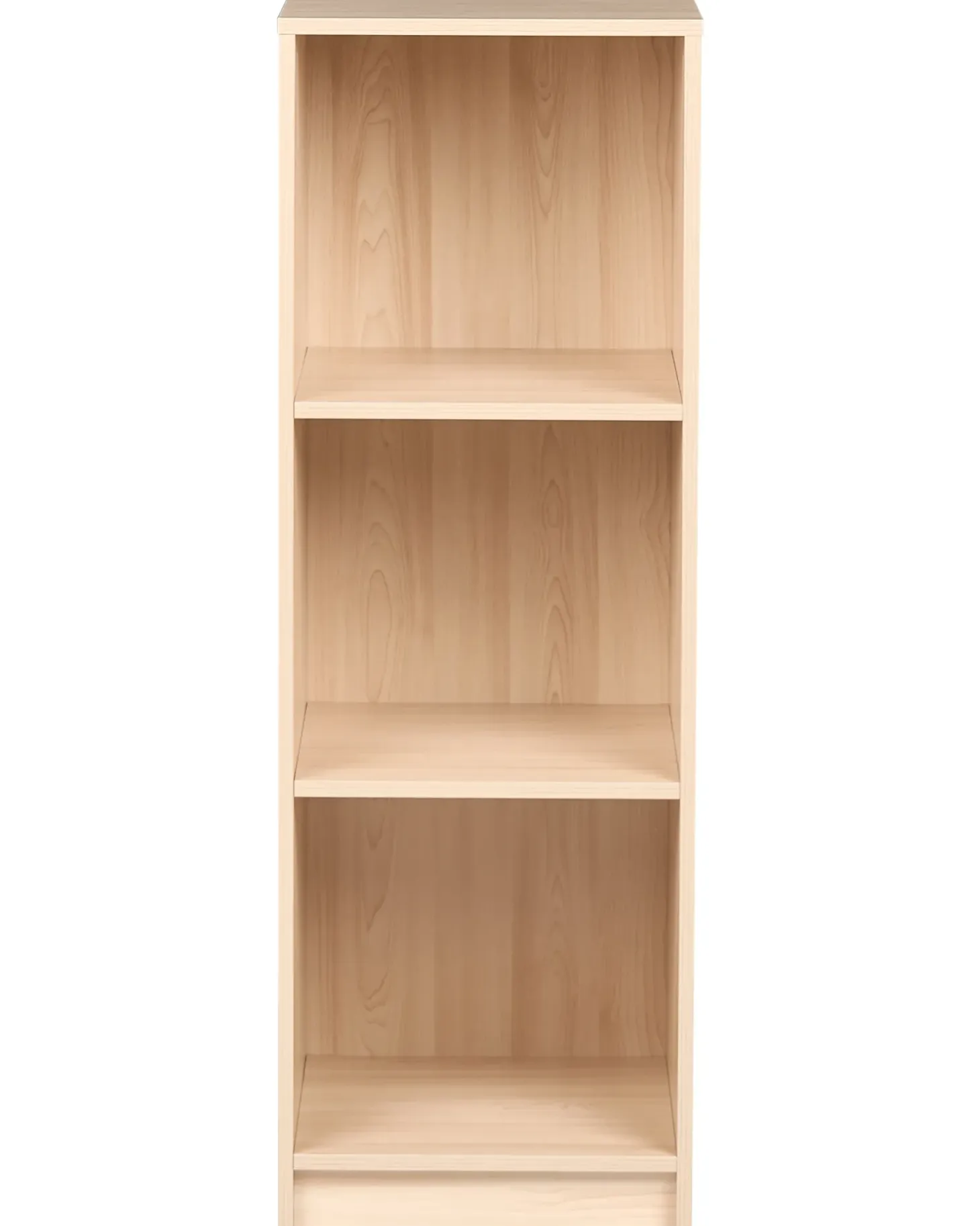 Bogreol med 3 hylder ZEHNA 117 cm Lysebrun