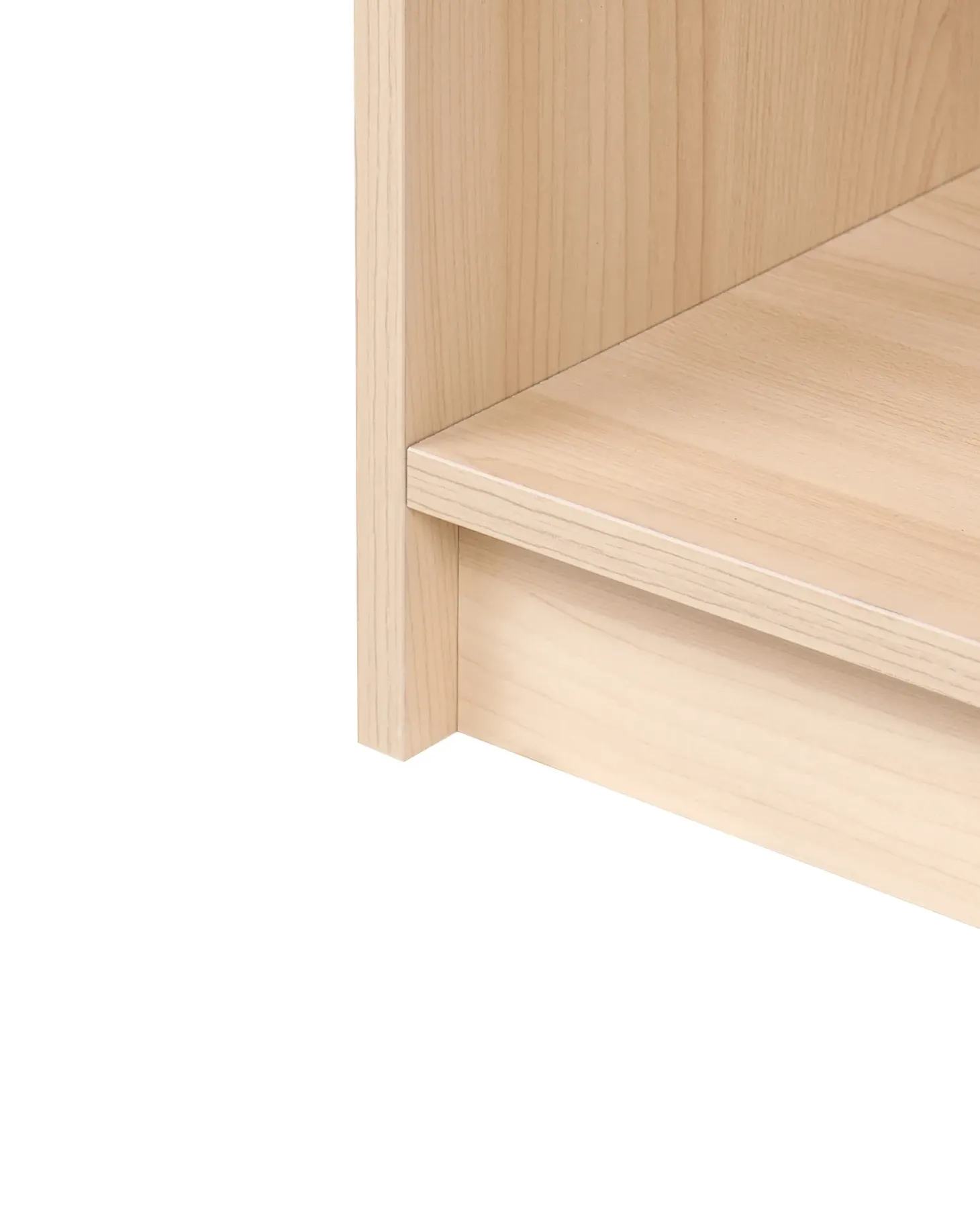 Bogreol med 3 hylder ZEHNA 117 cm Lysebrun
