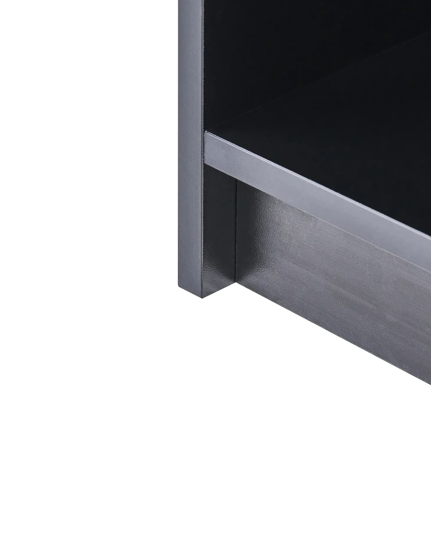 Bogreol med 5 hylder ZEHNA 197 cm Sort