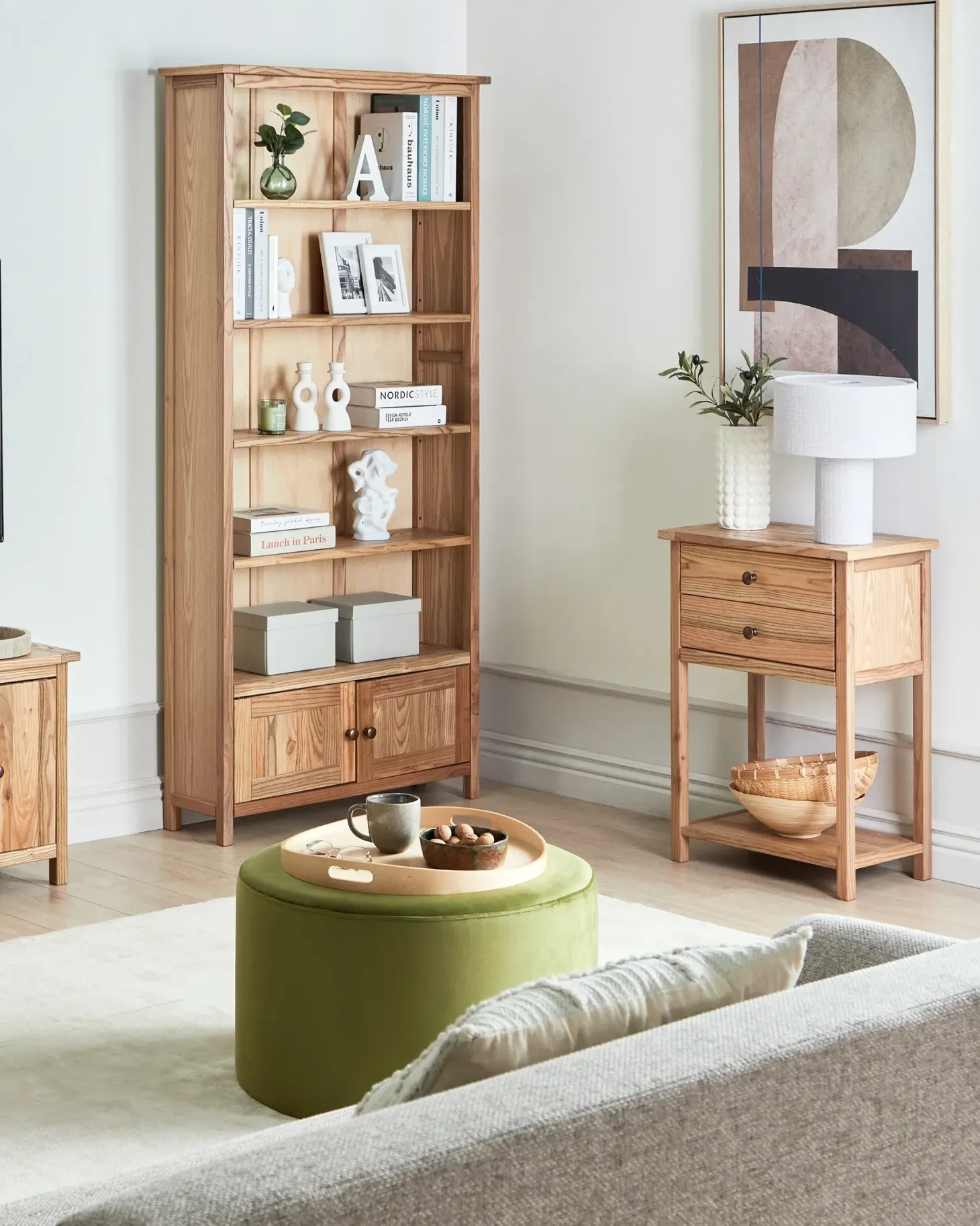 Bogreol SALTON Sassafras træ 179 cm Brun