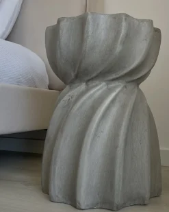 Bord ALGUA 35 cm 35 cm Grå