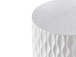 Bord ANTELAO 37 cm 37 cm Terrazzo effekt Hvid terrazzo
