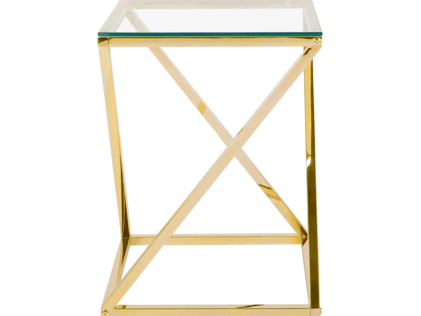 Bord BEVERLY Glas Guld