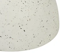 Bord CAORIA 40 cm 40 cm Terrazzo effekt Hvid terrazzo