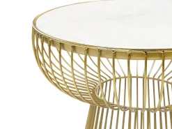 Bord CHEYNES Marmor Guld