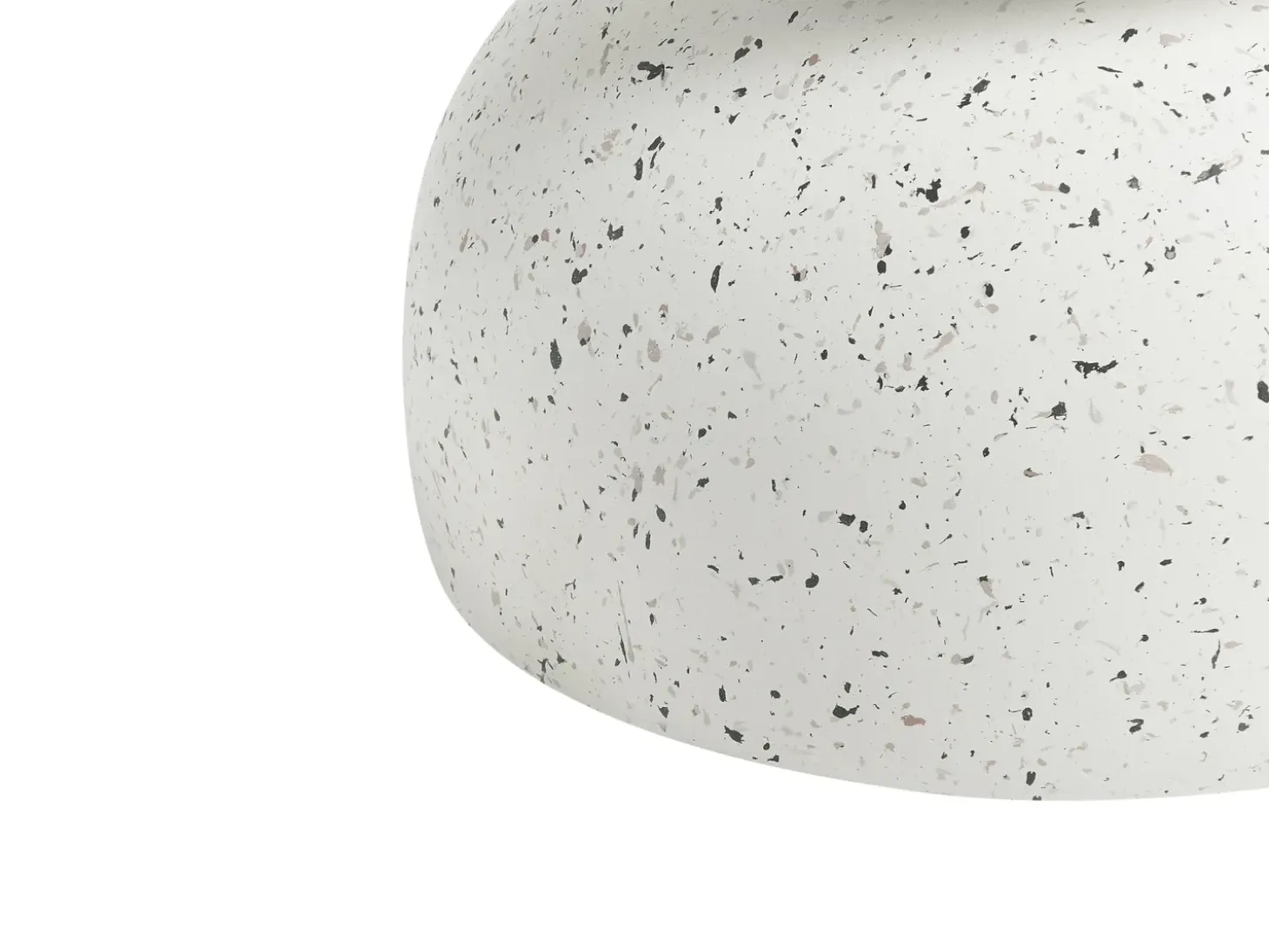 Bord FALIRO 37 cm 37 cm Terrazzo effekt Hvid terrazzo