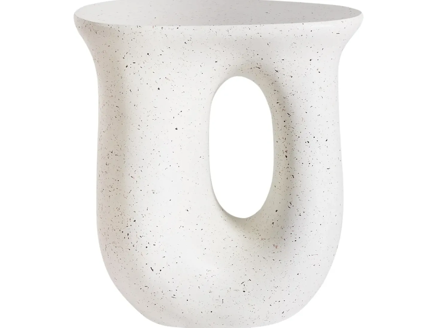 Bord IDRO 42 cm 28 cm Terrazzo effekt Hvid terrazzo