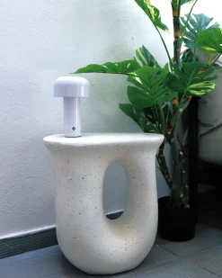 Bord IDRO 42 cm 28 cm Terrazzo effekt Hvid terrazzo