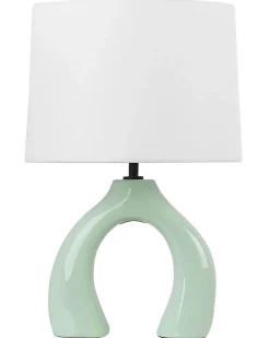 Bordlampe ABBIE Keramik Lysegrøn