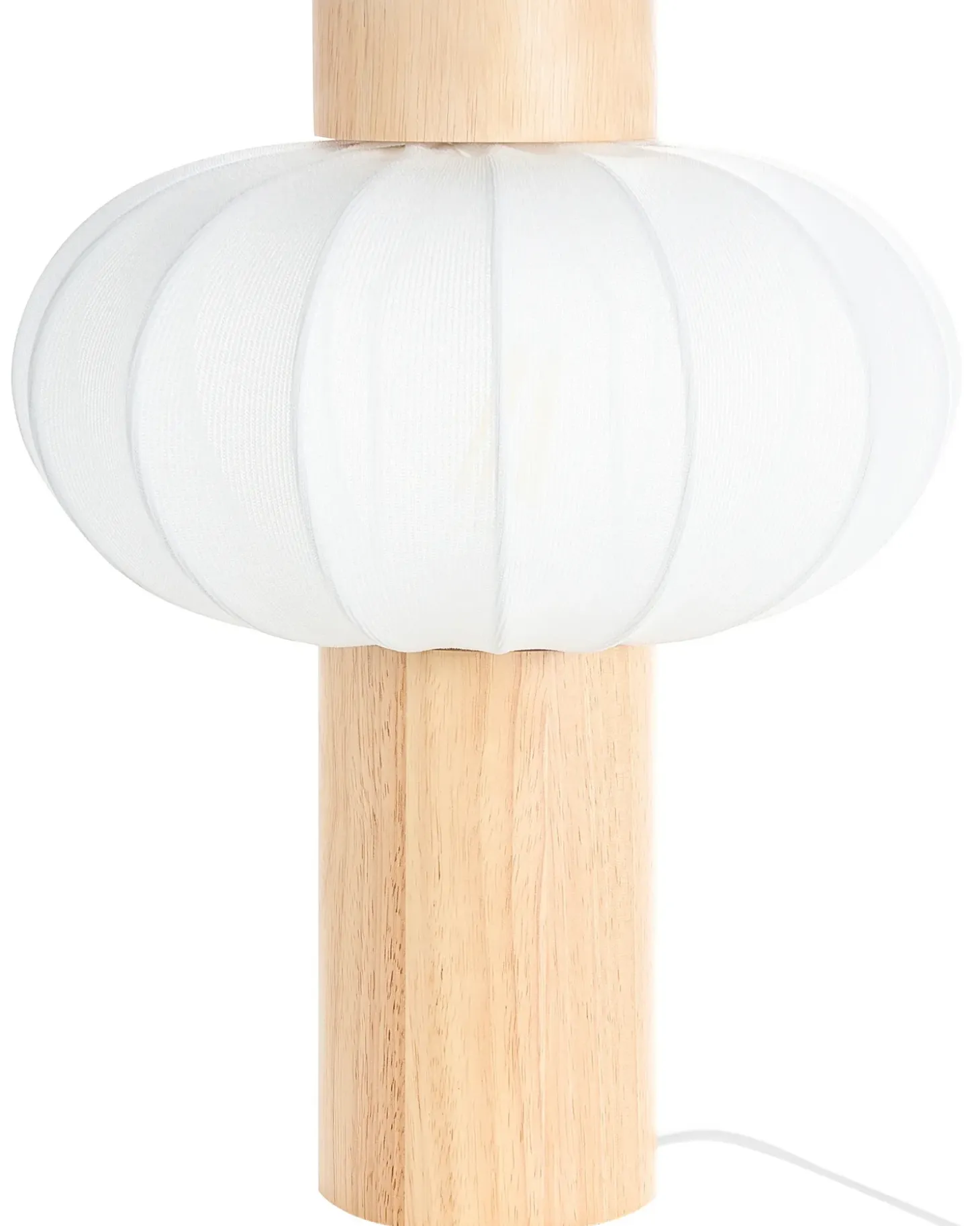 Bordlampe ABENS Træ Lysebrun