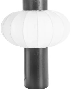 Bordlampe ABENS Træ Sort