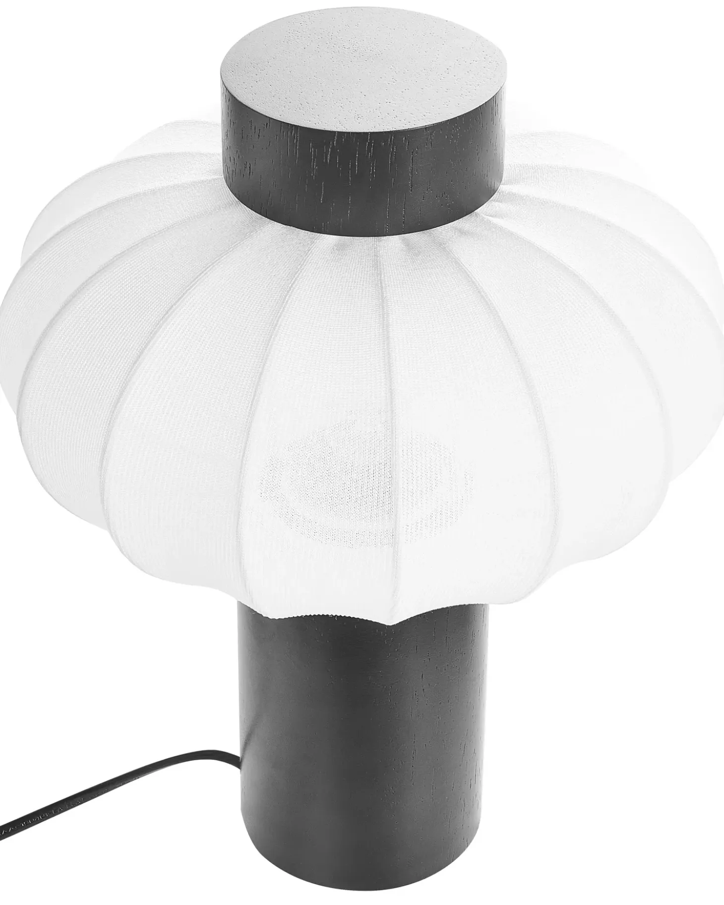 Bordlampe ABENS Træ Sort