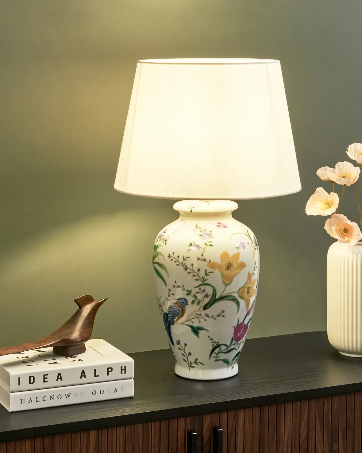 Bordlampe ACROSSO Porcelæn Hvid