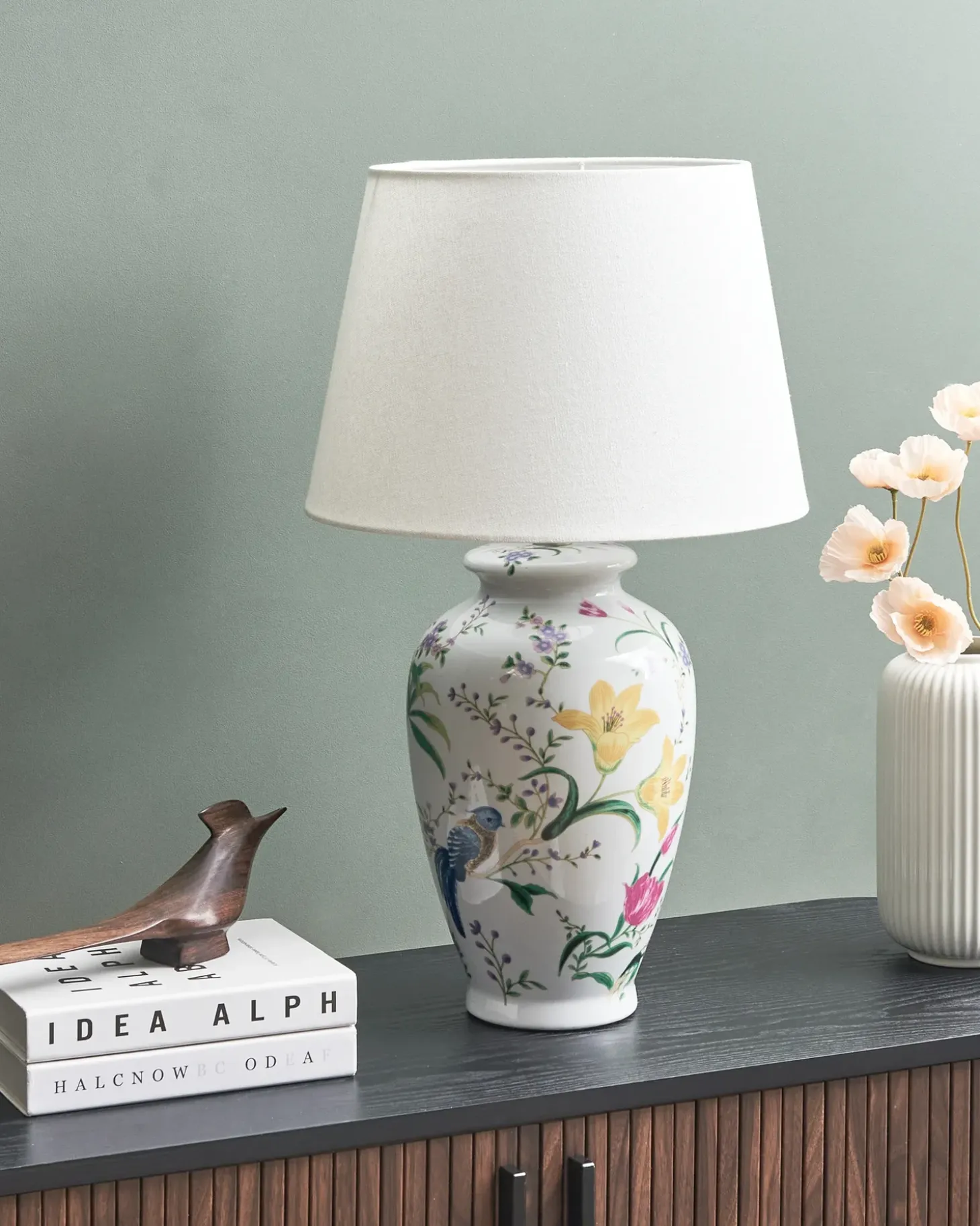 Bordlampe ACROSSO Porcelæn Hvid