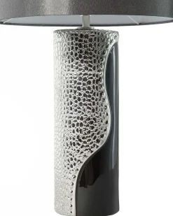 Bordlampe AIKEN Porcelæn Sort