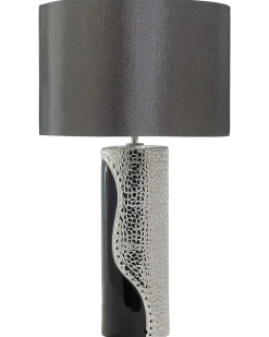 Bordlampe AIKEN Porcelæn Sort