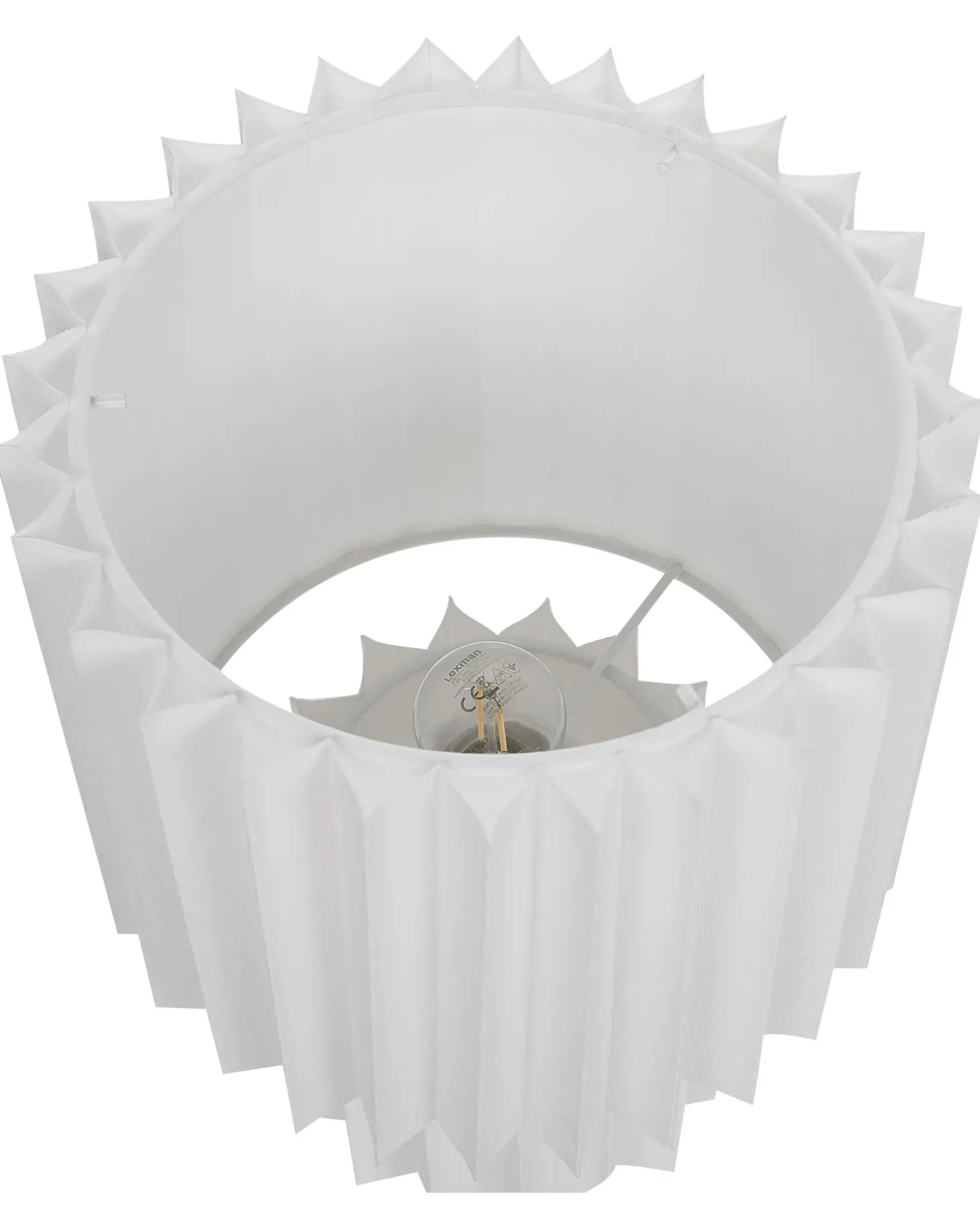 Bordlampe ALFEIOS Hør Hvid