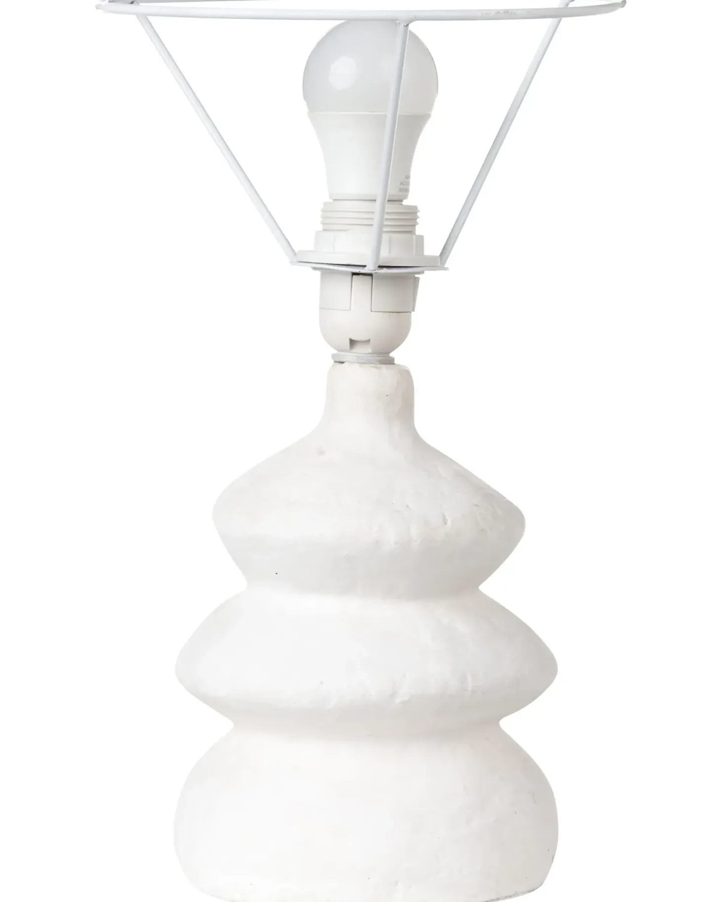 Bordlampe ARAPEY Papmaché Hvid