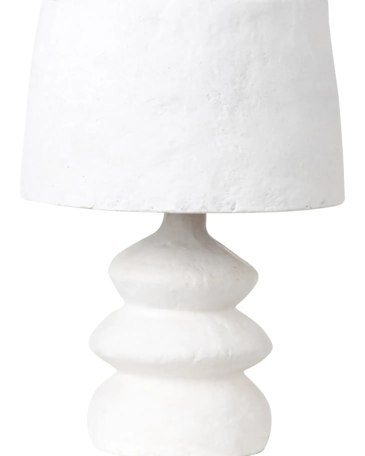 Bordlampe ARAPEY Papmaché Hvid