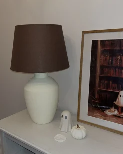 Bordlampe ARCOS Keramik Hvid