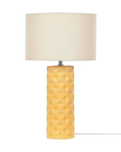 Bordlampe BALONNE Keramik Gul