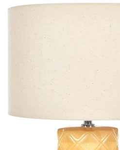 Bordlampe BALONNE Keramik Gul
