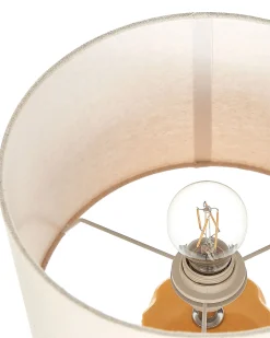 Bordlampe BALONNE Keramik Gul