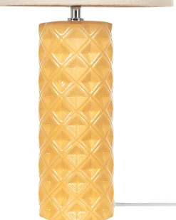 Bordlampe BALONNE Keramik Gul