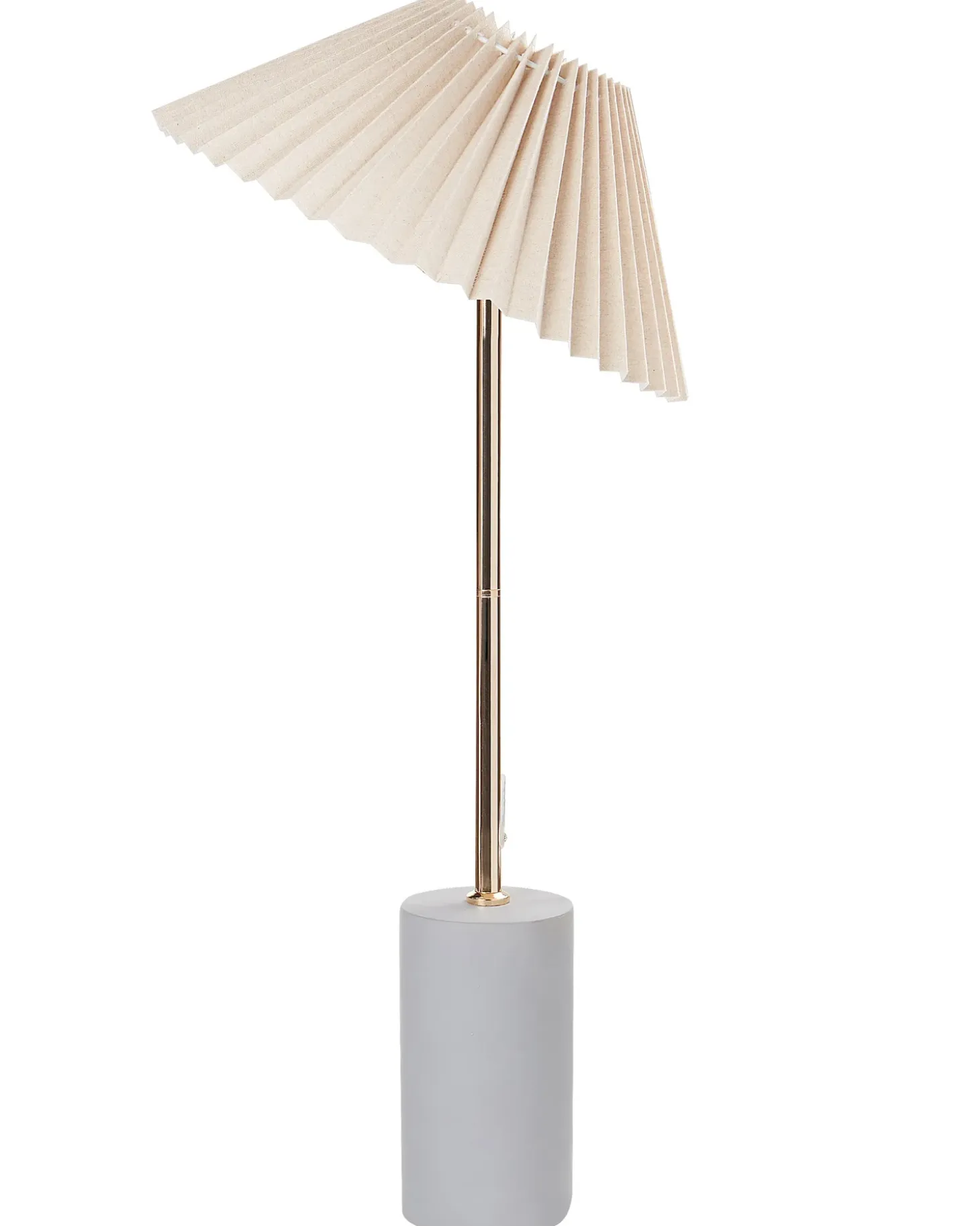 Bordlampe BALUARTE Kunstlinned Beige