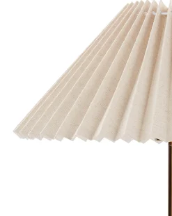 Bordlampe BALUARTE Kunstlinned Beige