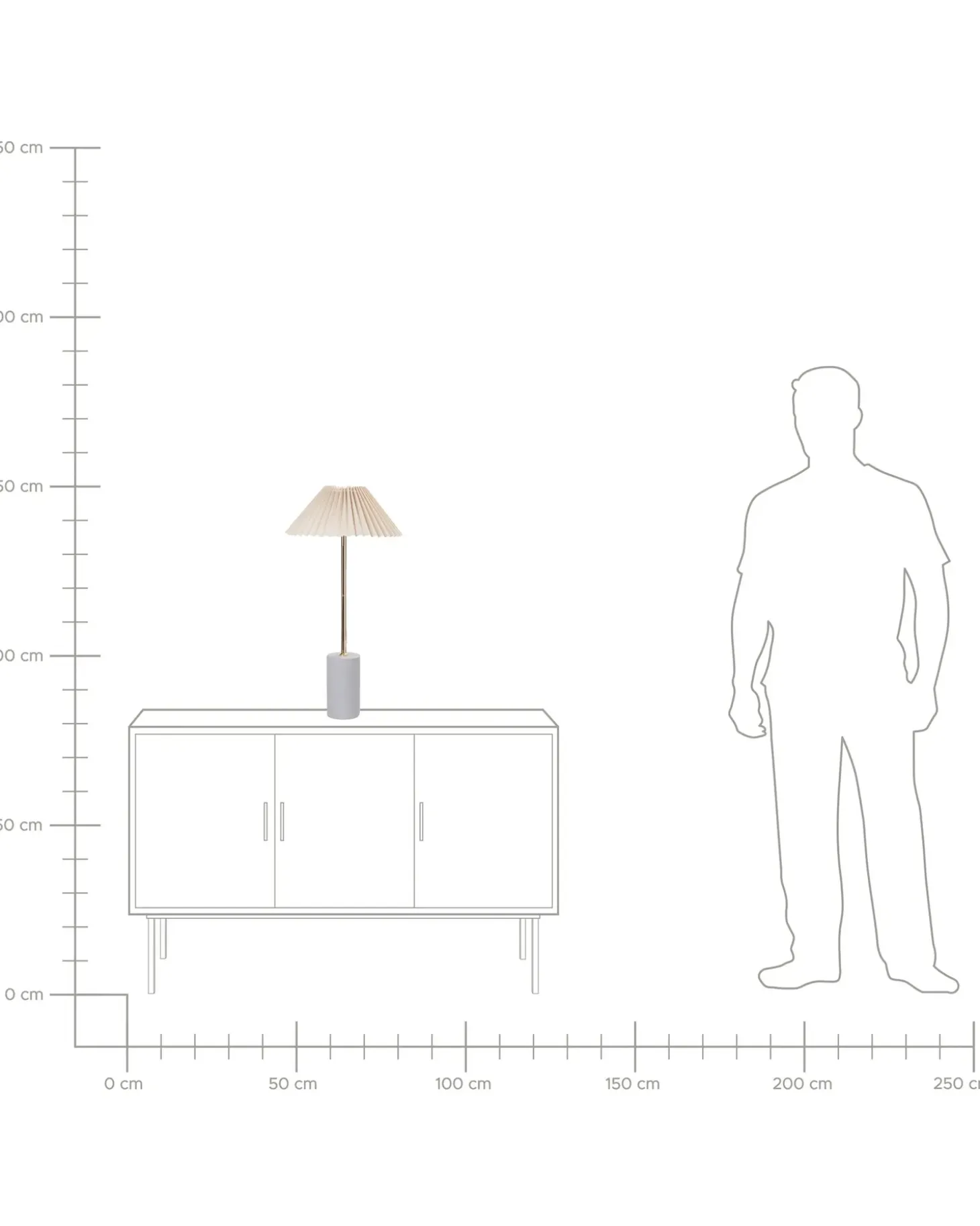 Bordlampe BALUARTE Kunstlinned Beige